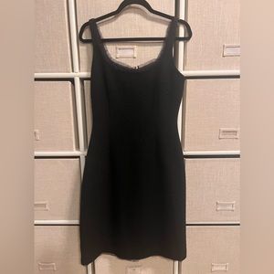 Elegant banana republic, dress, black suit.